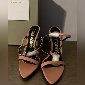 Tom Ford Padlock Sandals (Brand New) - Size: 40/10 Color: Flesh
